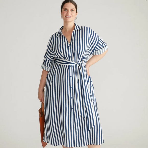 Plaza Linen Shirtdress - Picture 1 of 4